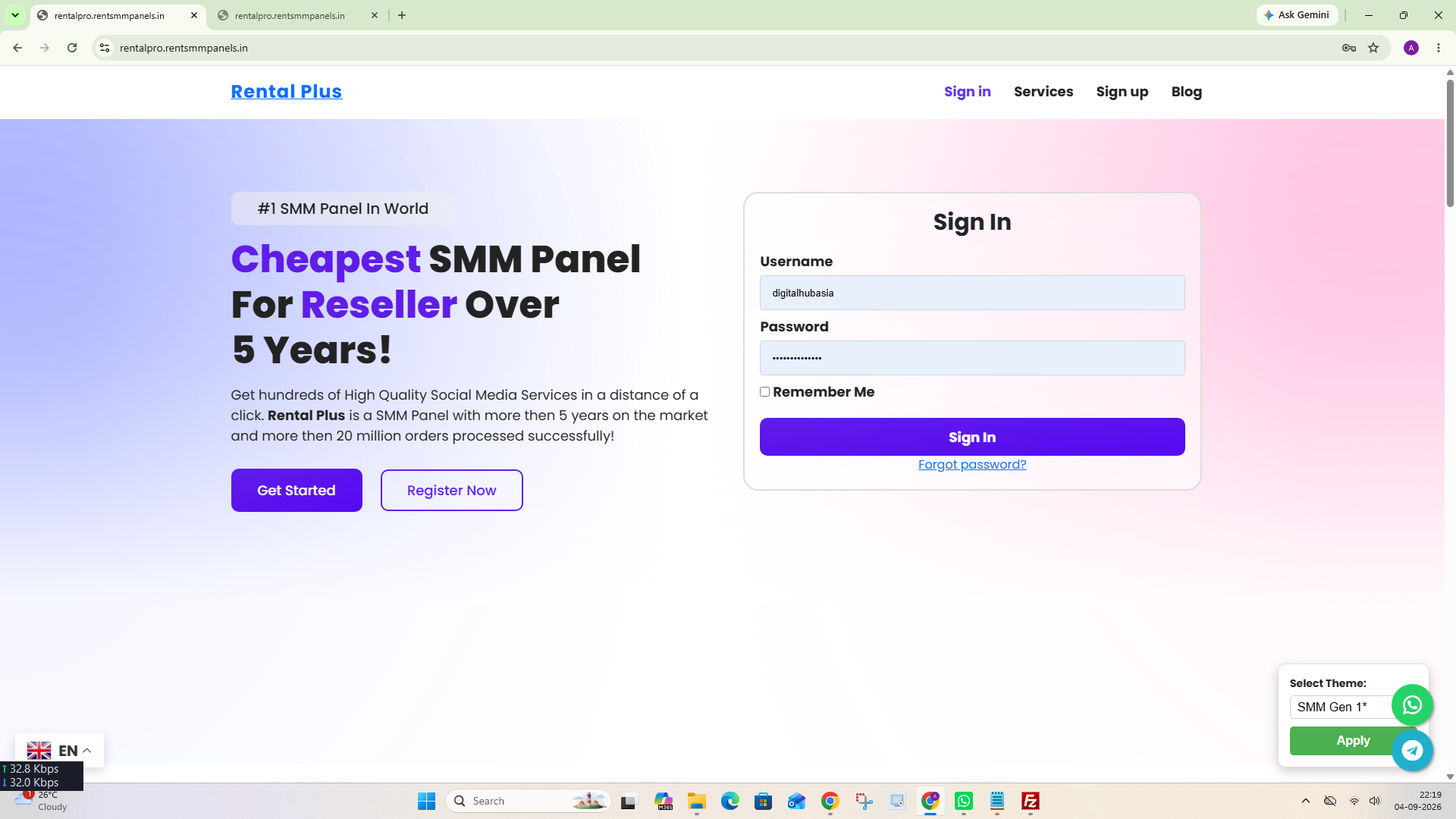 SMM Gen 1 theme preview